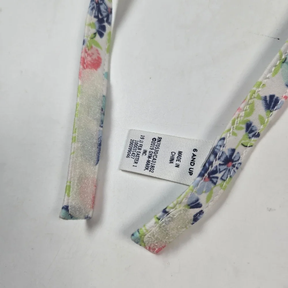 Janie and Jack‎ Necktie Kids 6+ White Floral Pre-Tied Adjustable Wedding Easter